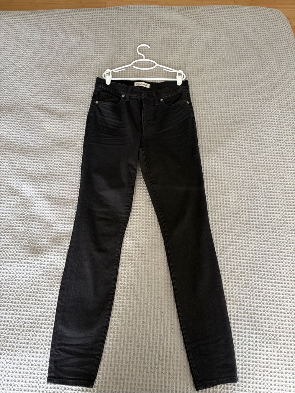 Madewell Black High Riser Skinny Jeans